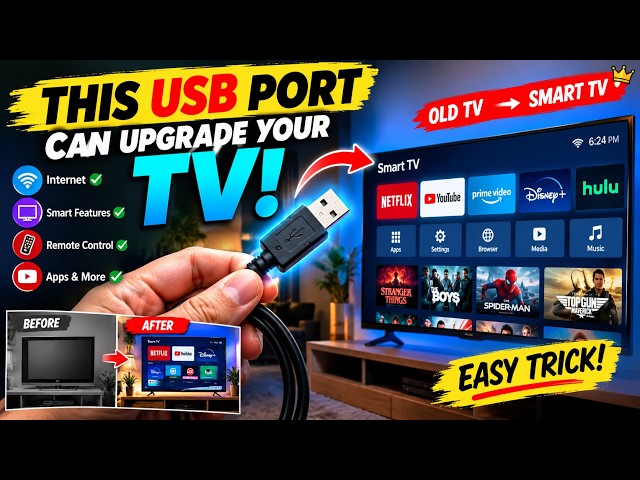 This USB Port Can Turn Your Old TV Into a Smart TV! 😱