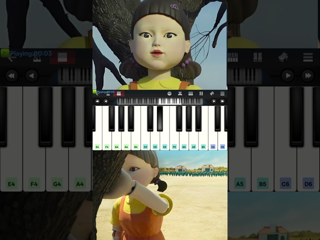 Red Light Blue Light | Squid Game | Piano Tutorial