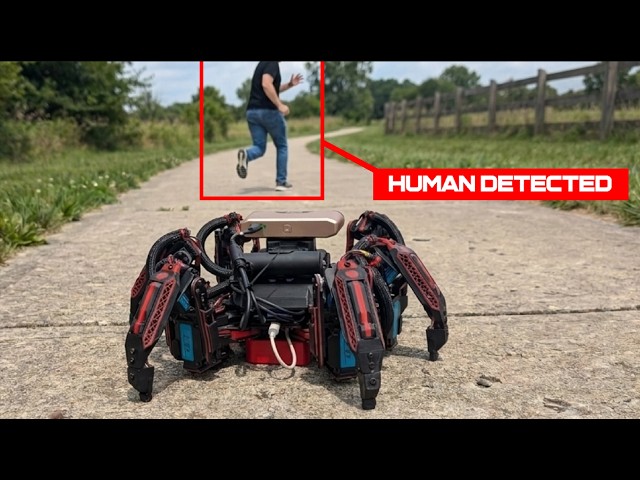 I Taught my Spider Robot to Chase People... for Science!