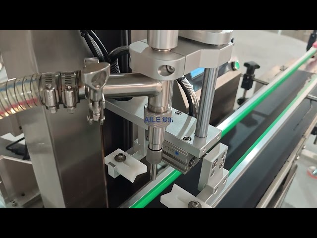 AILE PLC Control Single Head Gear Pump Cosmetic Cream Liquid Servo Filling Machine SHOW