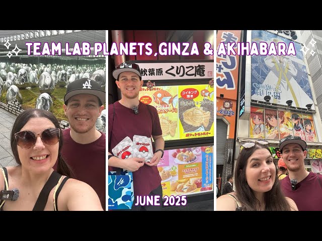 Teamlab Planets, Ichiran Ramen, Akihabara, Ginza & 7-11 Snacks | DAY3 JUNE25