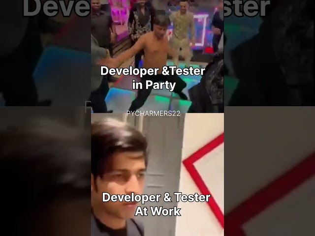 Developer vs Tester funny video #funny #ytshorts #shorts