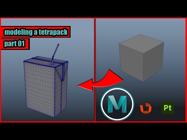 how to 3d modeling tetra pack in maya2022-full tutorial-part01