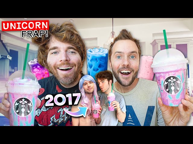 Tasting Viral Drinks with Shane!!! New Starbucks 2017 Menu!!