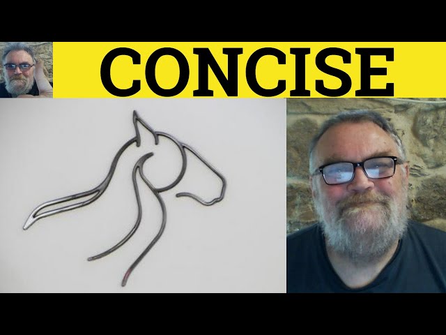 🔵 Concise Meaning - Concise Examples - Concise Definition Adjectives - Concise Concisely Conciseness