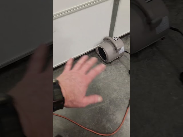 Great new air quality use for a floor drying tool.