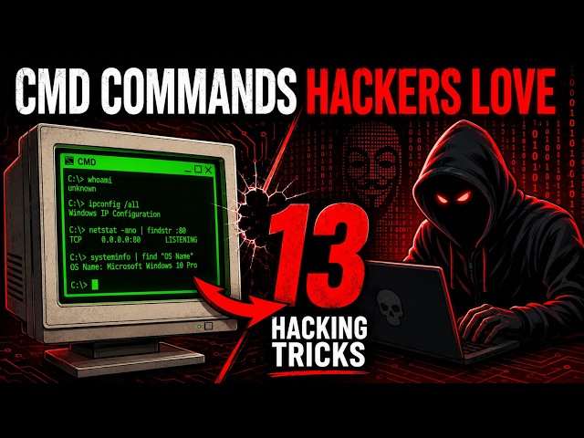 13 CMD Commands Hackers Don't Want You To Know About!!