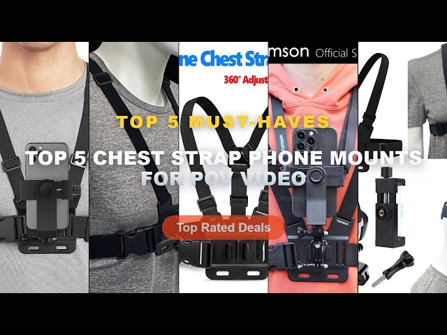 Cheap & Best Top 5 Chest Strap Phone Mounts For POV Video Unboxing & Review - 6 in 1 Action Camera K