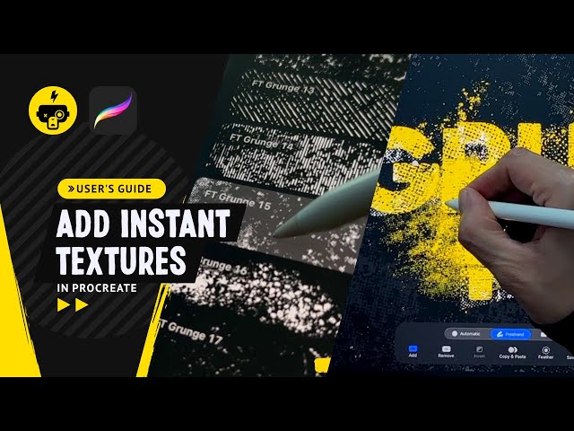 Add Grit, Spatters & Textures in Procreate – Textures Vol.1: Grunge Pack Intro