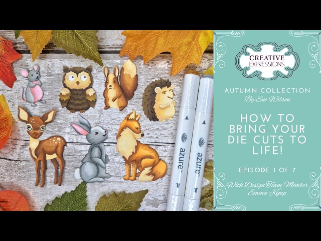 Bring Your Animal Die Cuts To Life With Azure Alcohol Markers | 7-Part Colouring Series: Episode 1