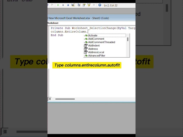 How to Autofit Columns in Excel | Autofit in Excel | Excel Shorts