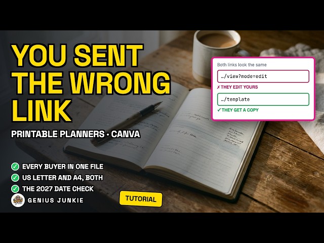 How to Make a Printable Planner in Canva to Sell on Etsy (2027)