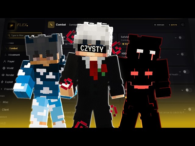 Jak SPRAWDZA ADMINISTRACJA MINESTAR.GG! CZYSTY NA CHEATACH Z FLEX CLIENT