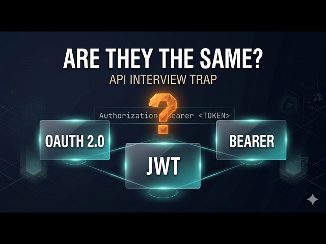 OAuth vs JWT vs Bearer Token Explained | API Testing Interview Questions