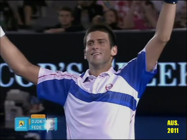 Novak Djokovic v Roger Federer Australian Open 2011