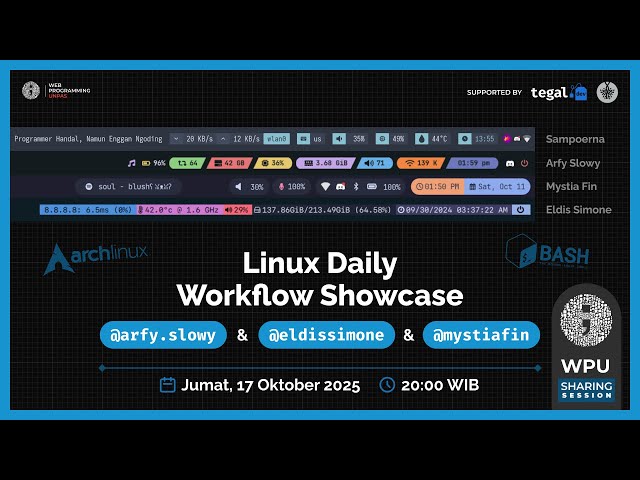 Biar Kalian Gak Pegal Linux | WPU Sharing Session