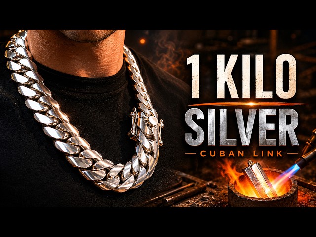 We Made a 1 Kilo Silver Cuban Link Chain From Scratch