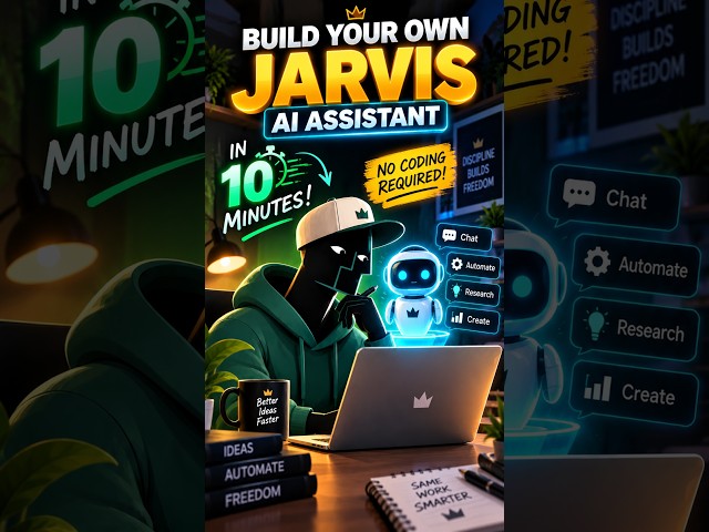Build Your Own Jarvis AI Assistant in 10 Minutes! 🤖 (No Coding Required) | Python Project by Rhykoji