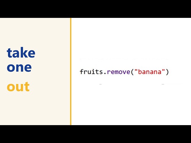 Python list.remove() explained: removing an item by value