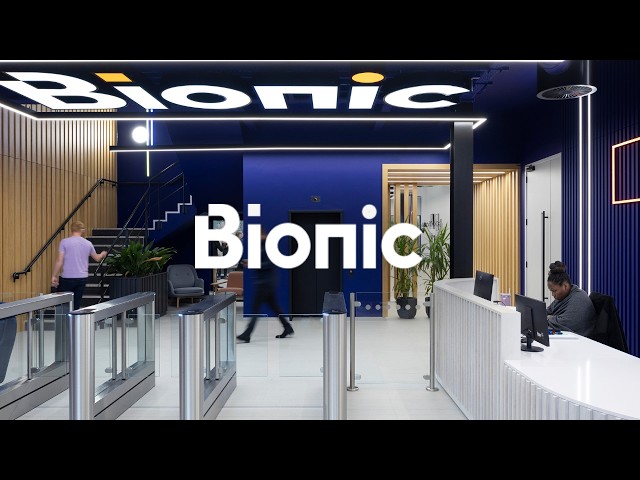 Bold and bright office design for Bionic