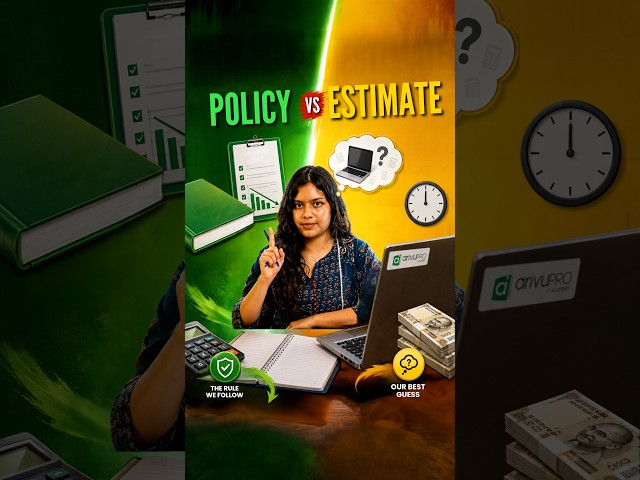 Accounting Policy vs Accounting Estimate Explained with an Easy Example! #Shorts