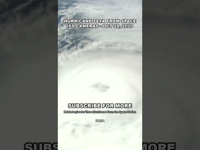 Hurricane Zeta seen from the Space Station #Shorts
