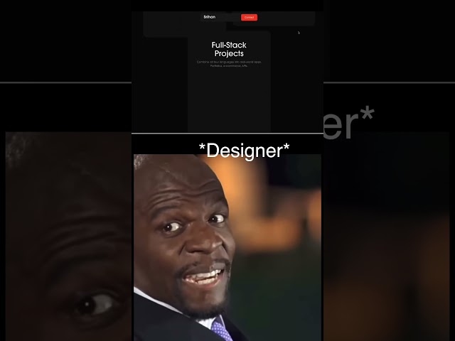 Developer shocks. Designer Rocks #coding #memes #funny #developer #softwareengineer #designer