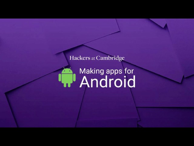 Making Apps for Android (1/5) - Getting Started