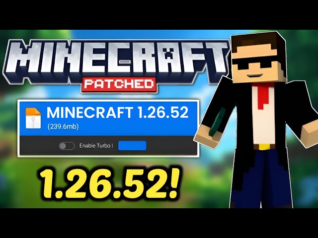 Download Minecraft 26.52 Patch Apk Mediafire // Descargar Minecraft 1.26.52.3 Patch Apk Mediafire