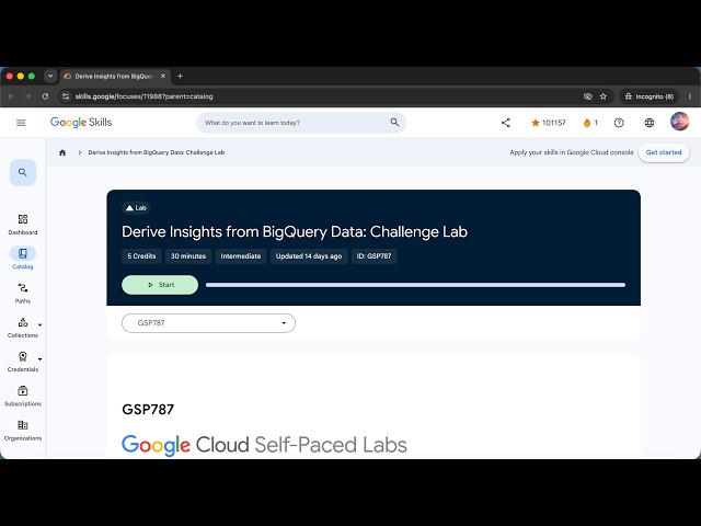 Derive Insights from BigQuery Data: Challenge Lab | GSP787
