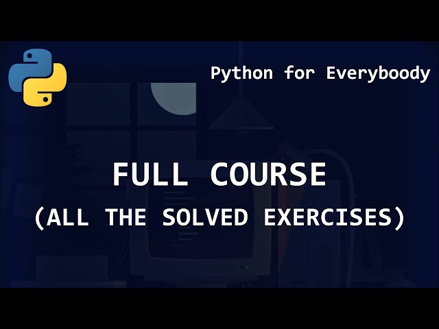 Python For Everybody (All the Solved Exercises - Coursera & edX Full Course)