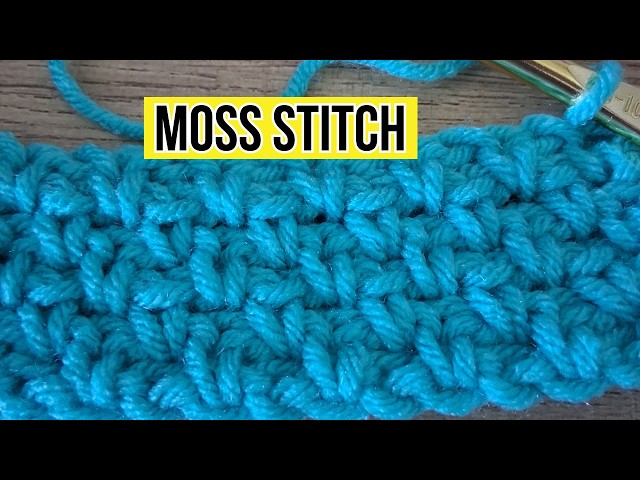 Moss Stitch  Linen Stitch 🩵| Demonstration Only | No Talking