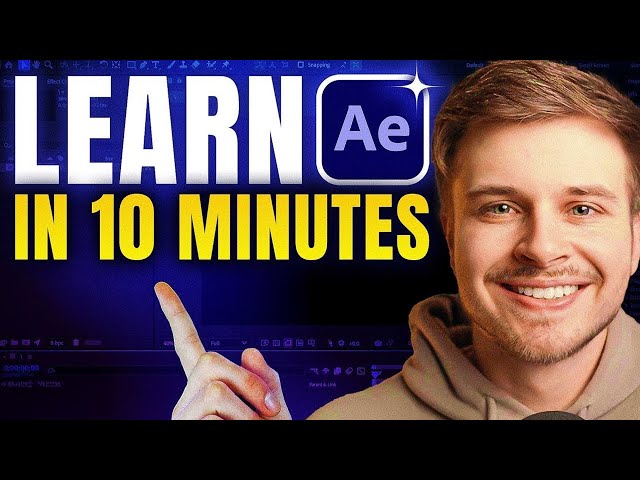 Learn After Effects in 10 minutes - Beginner Tutorial