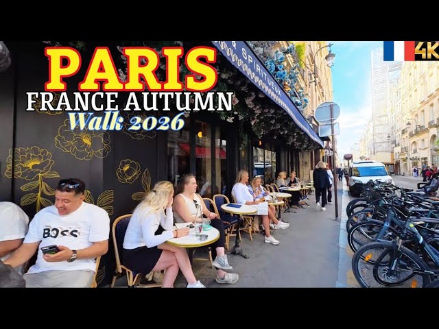 Paris, France 🇫🇷 - 4K AUTUMN Walk in Paris 22 September 2026 Paris Best Walking Tour 
