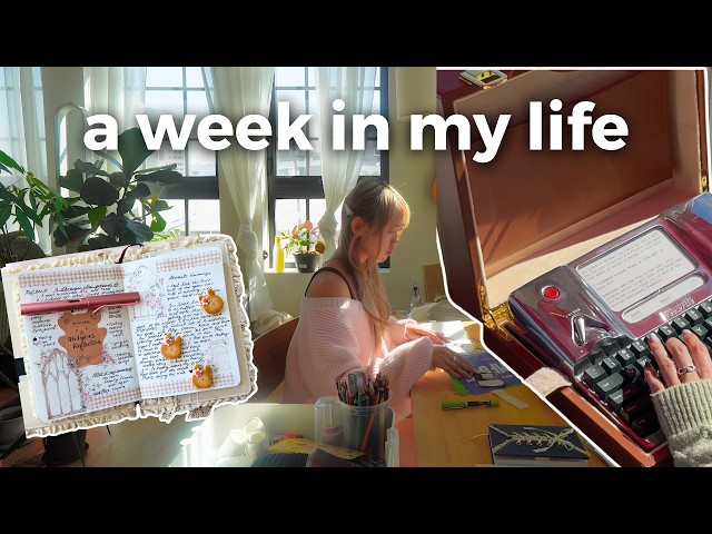 self-employed artist diaries 🌷 cozy casual days, working on my brand, junk journaling