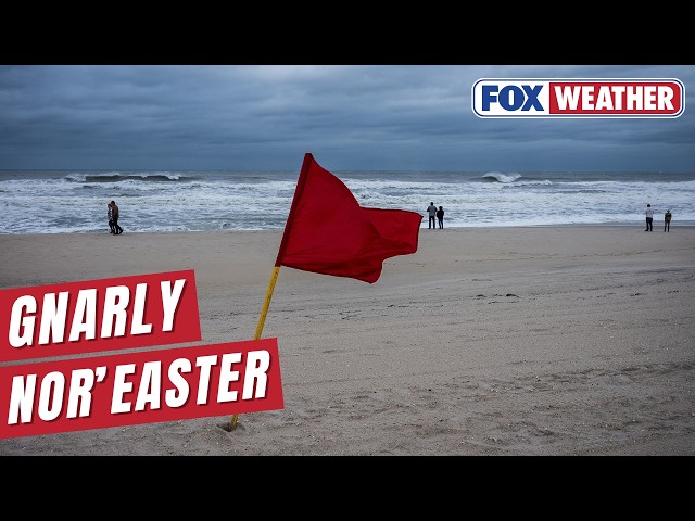 Powerful Nor'easter Begins To Batter East Coast With Coastal Flooding, Erosion