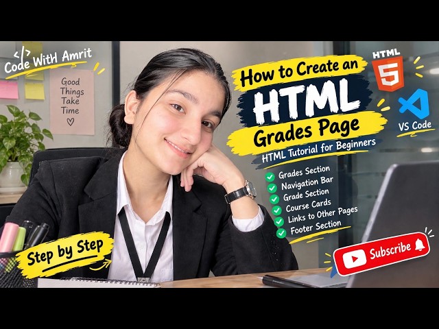 HTML Website Project | Step-by-Step Coding Tutorial for Beginners