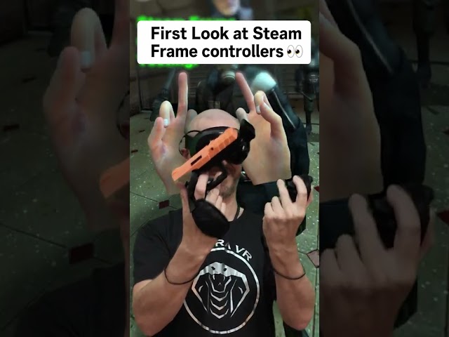 Steam Frame Controllers Gameplay in Half Life VR