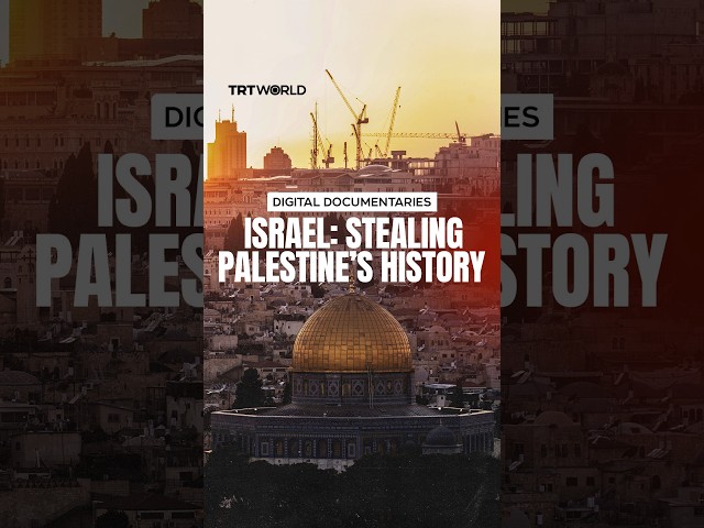 How does Israel occupy Palestine’s history by targeting its landmark sites?