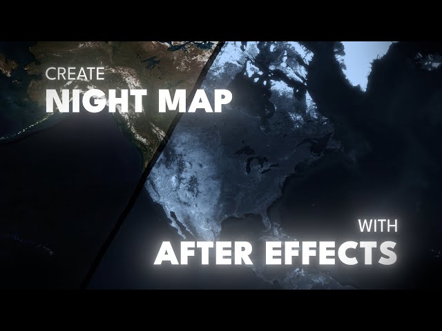 How to Create Night Map Effect in Geolayers Plugin After Effects | Day to Night Tutorial