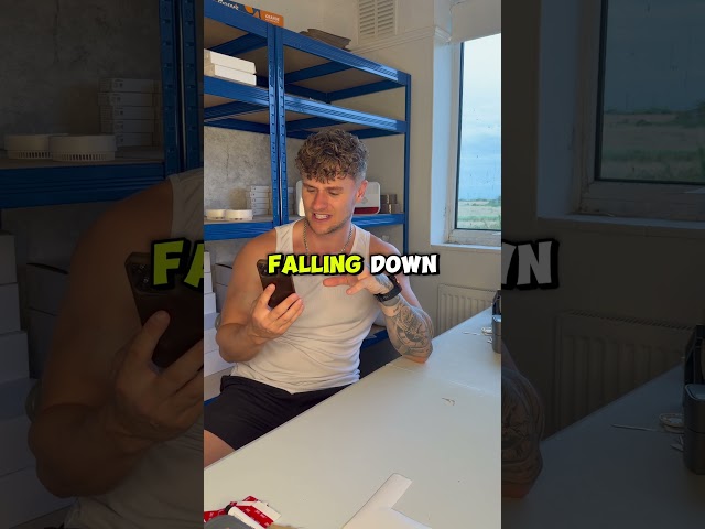 Clumsy burglar nearly breaks his back!