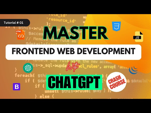 Frontend Web Development with ChatGPT🚀 | Crash Course | Full Guide