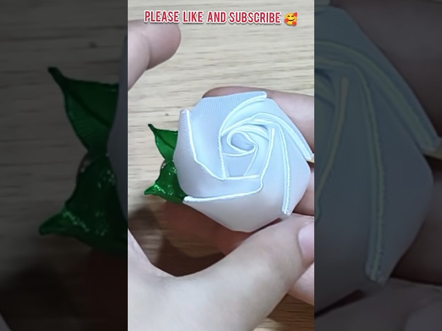 How to Make Beautiful Ribbon Flower🌸Simple & Easy DIY Tutorial #shorts #ribbon #disney