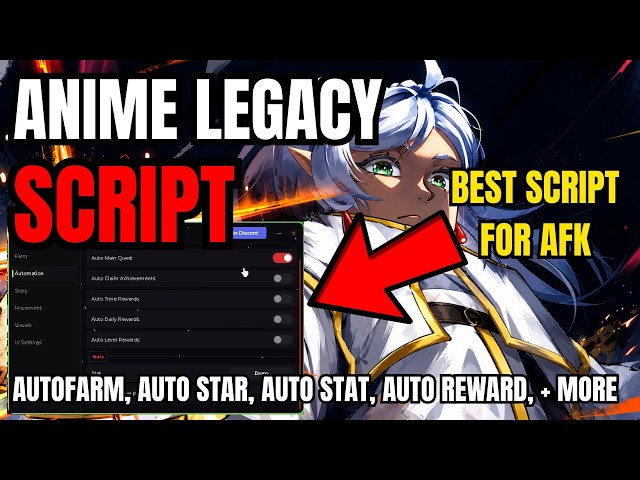 [ NEW ] Roblox Anime Legacy Simulator OP Script | Autofarm, Auto Quest, Auto Stat, Auto Star, + More