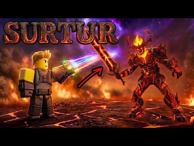 HOW TO DEFEAT SURTUR & GET TWILIGHT SWORD Thanos Simulator Roblox
