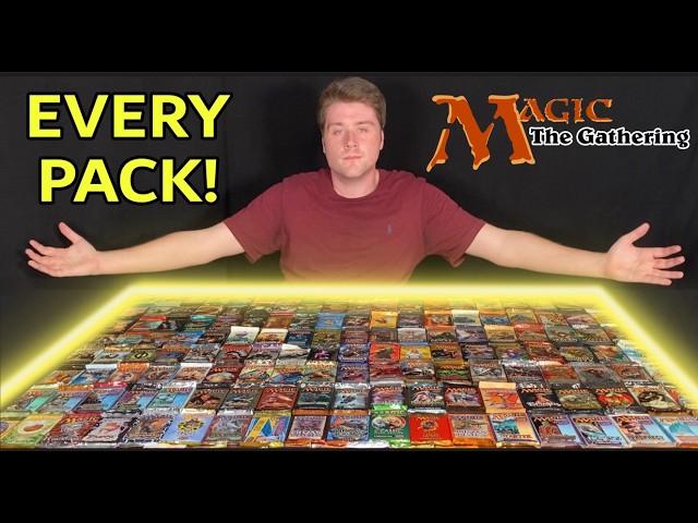 Opening Every Pack of Magic The Gathering Since 1994