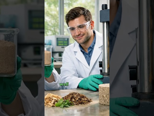 New Discovery in Concrete! New concrete does not need cement or water, but uses wood instead!