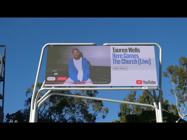 Tauren Wells Here Comes The Church Live New Album YouTube Billboard Sunset Blvd LA October 2, 2026