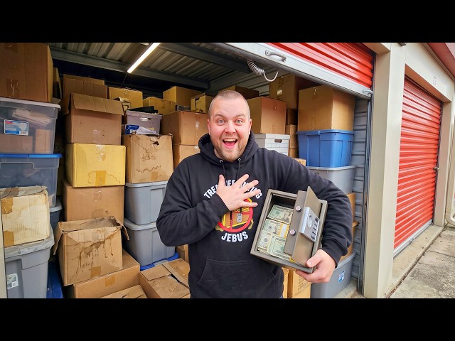 I Bought a Storage Unit PACKED Floor to Ceiling With Boxes… Found a LOCKED SAFE FULL OF CASH!