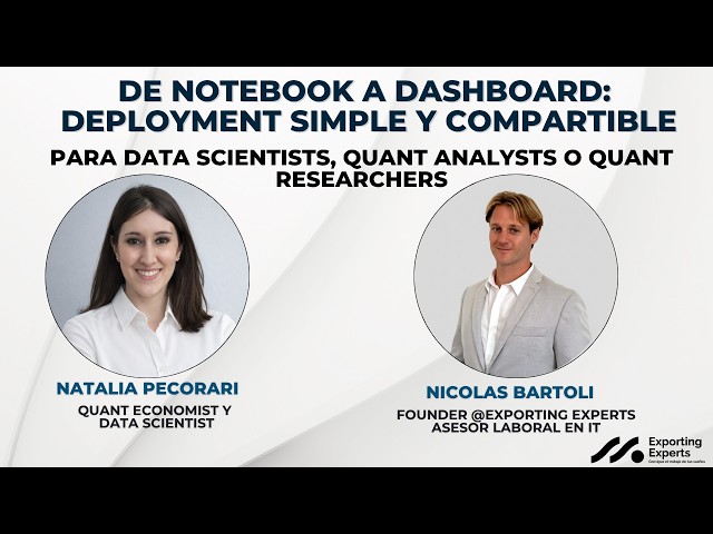 Masterclass con Natalia Pecorari: Cómo hacer un deployment simple y compartible